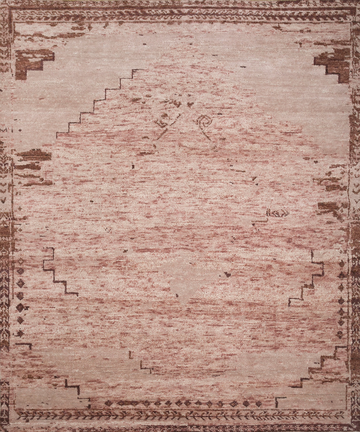 Carpet For Living room 8X10 Feet Red And Orange Wool Rectangle Moroccan And Tribal Rug