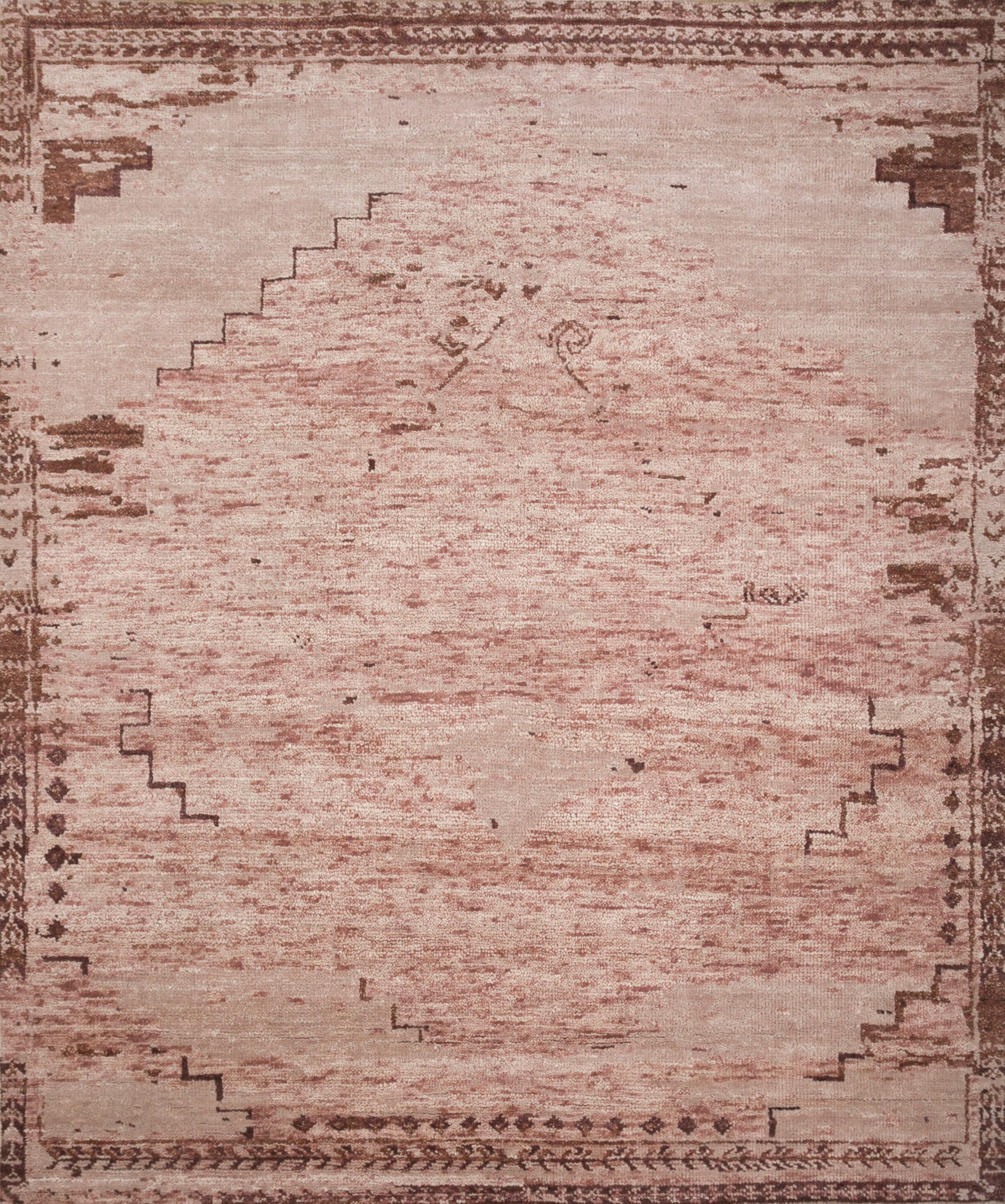 Carpet For Living room 8X10 Feet Red And Orange Wool Rectangle Moroccan And Tribal Rug