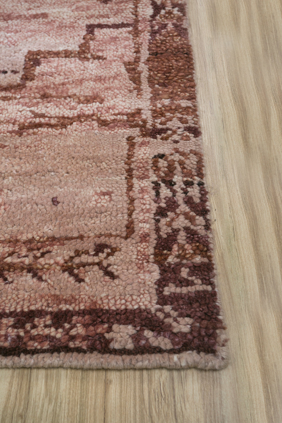 Carpet For Living room 8X10 Feet Red And Orange Wool Rectangle Moroccan And Tribal Rug - I MEAN DESIGN