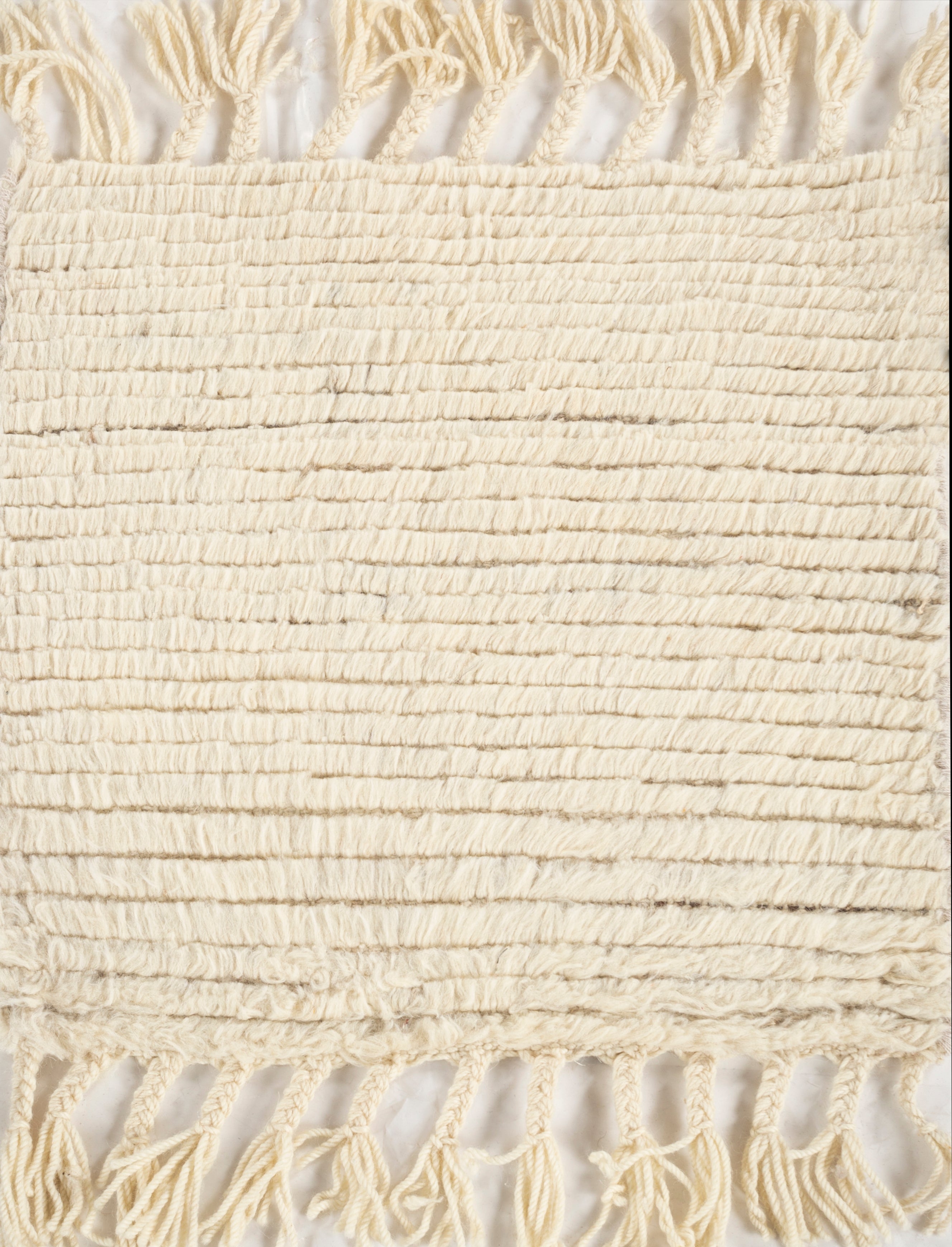 Carpet For Living room 8X10 Feet Ivory Wool Rectangle Moroccan And Tribal Rug