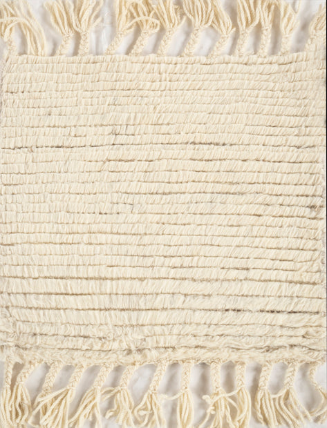 Carpet For Living room 8X10 Feet Ivory Wool Rectangle Moroccan And Tribal Rug