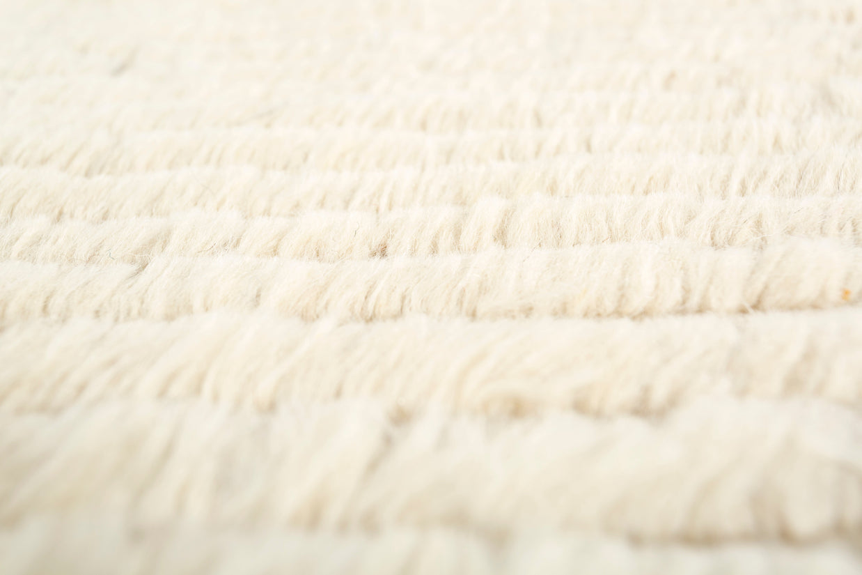 Carpet For Living room 8X10 Feet Ivory Wool Rectangle Moroccan And Tribal Rug