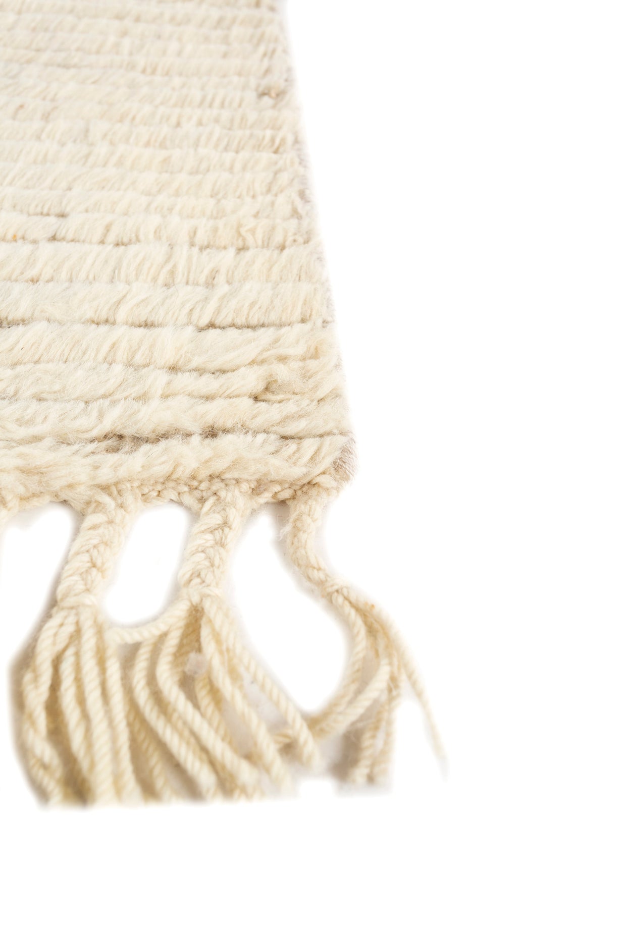 Carpet For Living room 8X10 Feet Ivory Wool Rectangle Moroccan And Tribal Rug