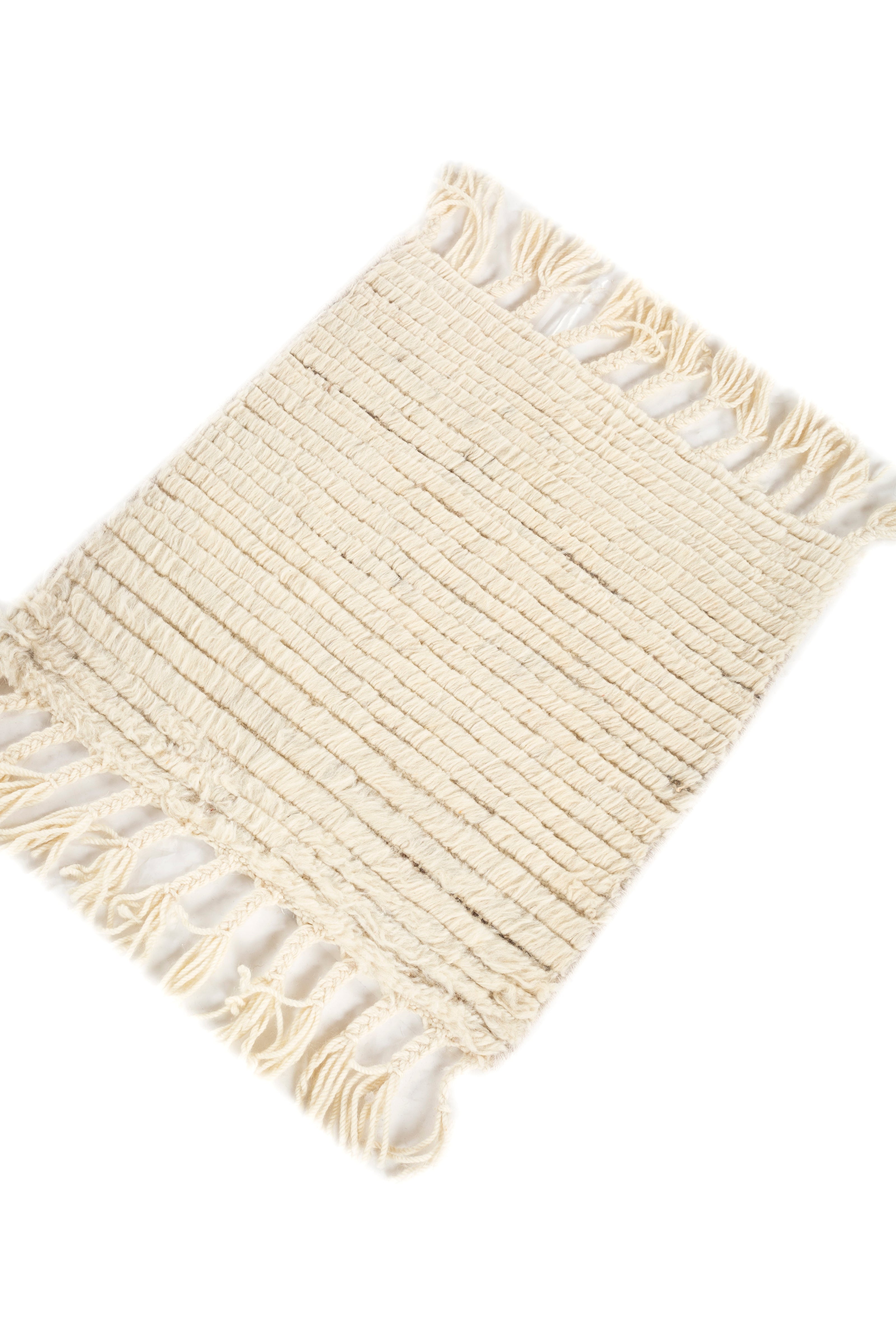 Carpet For Living room 8X10 Feet Ivory Wool Rectangle Moroccan And Tribal Rug