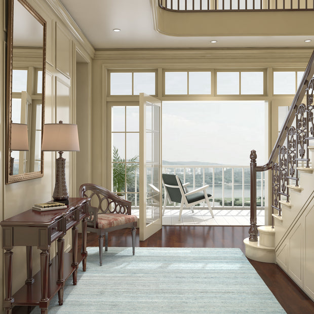 Carpet For Living room 8X10 Feet Blue Wool Rectangle Moroccan And Tribal Rug