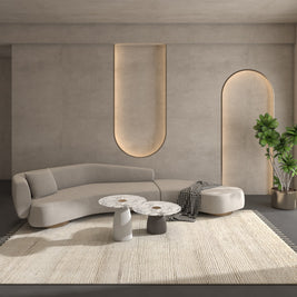 Carpet For Living room 6x9 Feet Beige and Brown Wool Rectangle Moroccan and Tribal Rug