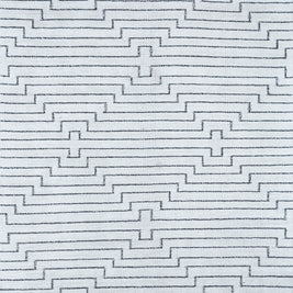 Carpet For Living room 8x11 Feet Ivory Bamboo Silk Rectangle Geometric and Stripes Rug