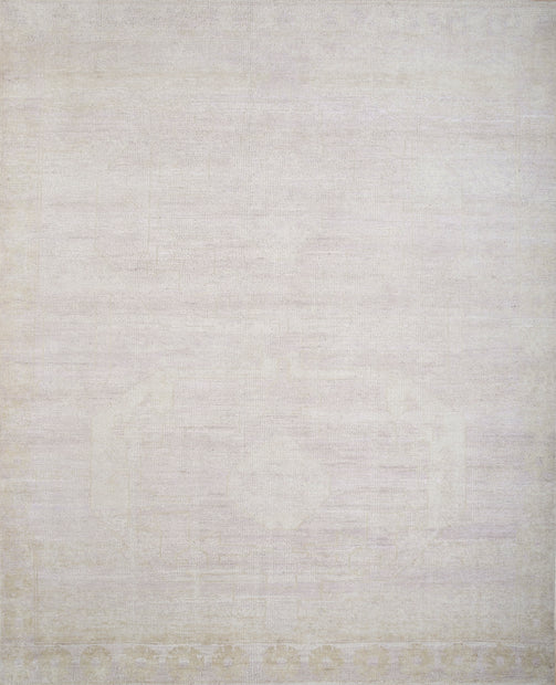 Carpet For Living room 8X10 Feet Ivory Wool Rectangle Vintage And Distressed Rug