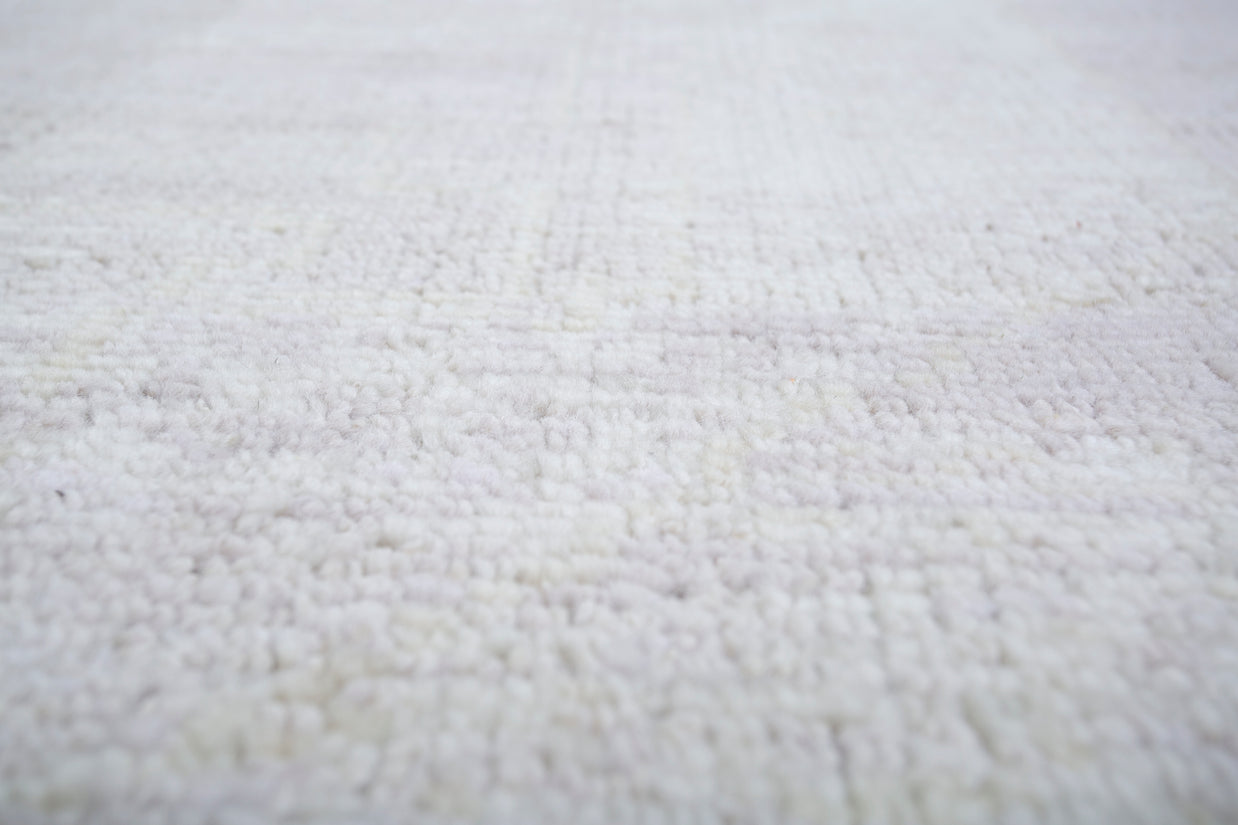 Carpet For Living room 8X10 Feet Ivory Wool Rectangle Vintage And Distressed Rug