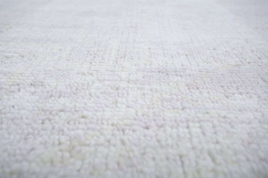 Carpet For Living room 8X10 Feet Ivory Wool Rectangle Vintage And Distressed Rug - I MEAN DESIGN