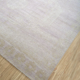 Carpet For Living room 8X10 Feet Ivory Wool Rectangle Vintage And Distressed Rug