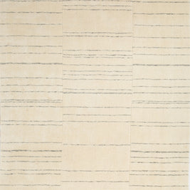 Carpet For Living room 8x10 Feet Ivory Wool and Tencil Rectangle solid Rug