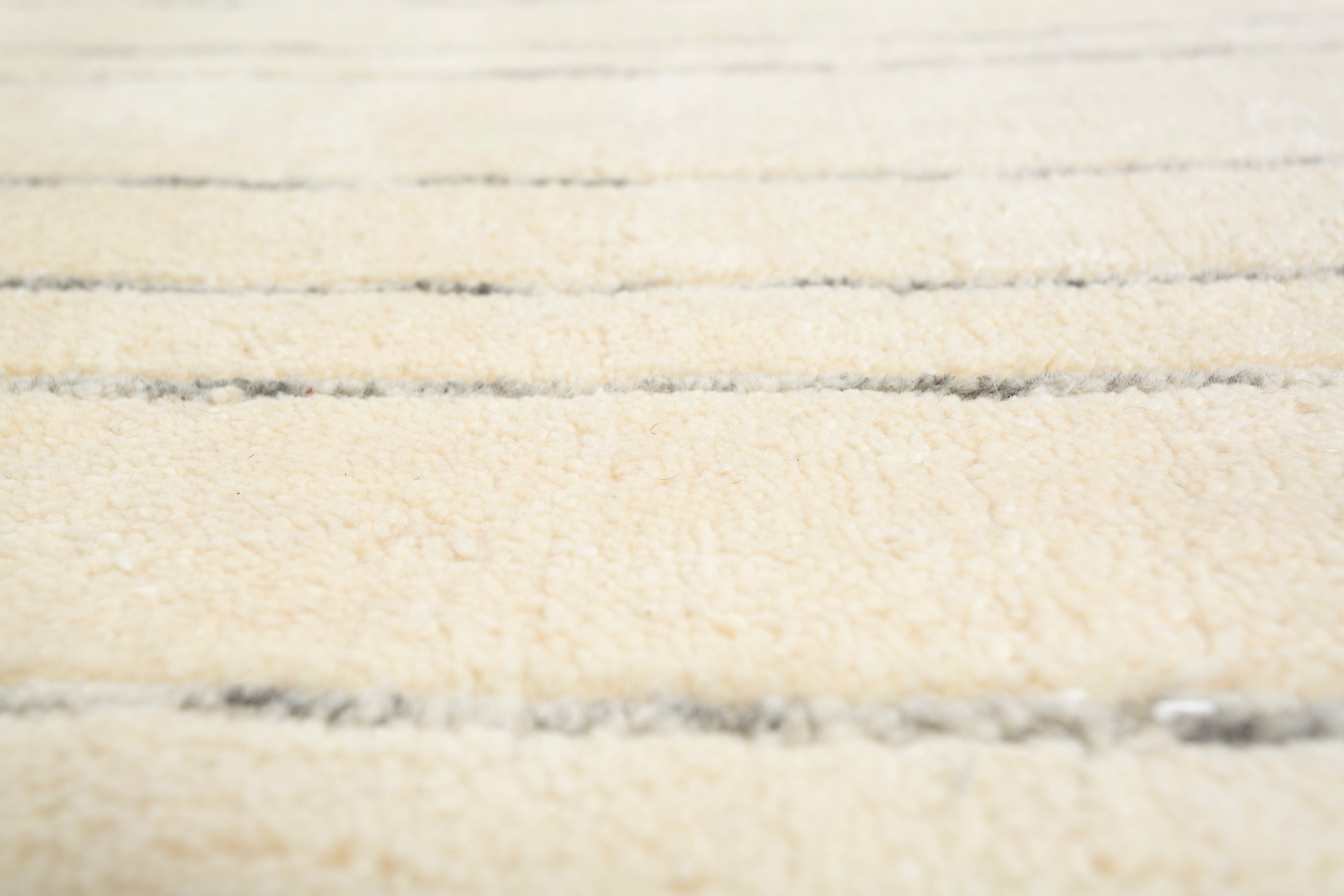 Carpet For Living room 8x10 Feet Ivory Wool and Tencil Rectangle solid Rug