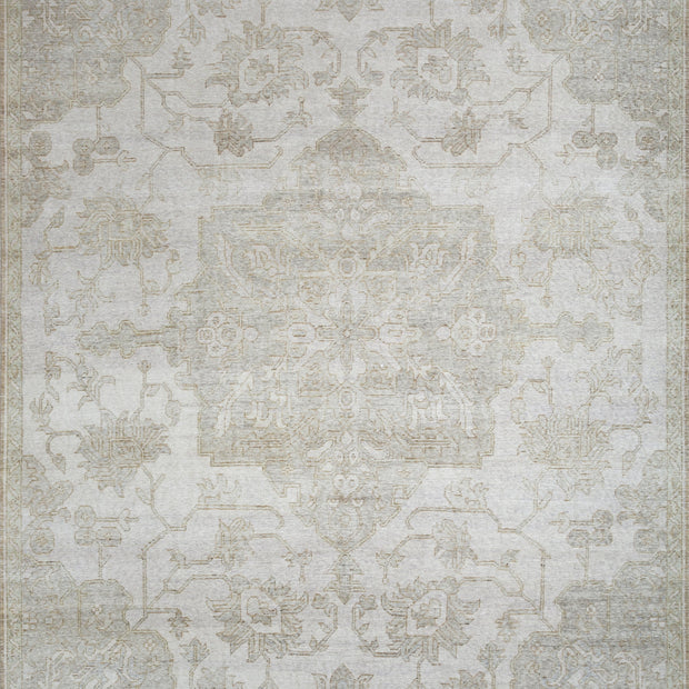 Carpet For Living room 8x10 Feet Grey and Black Wool Rectangle Vintage and Distressed Rug