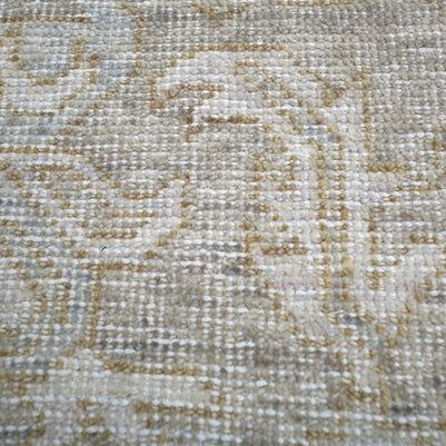 Carpet For Living room 8x10 Feet Grey and Black Wool Rectangle Vintage and Distressed Rug