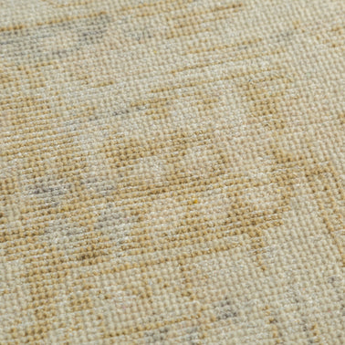 Carpet For Living room 6x9 Feet Beige and Brown Wool Rectangle Vintage and Distressed Rug