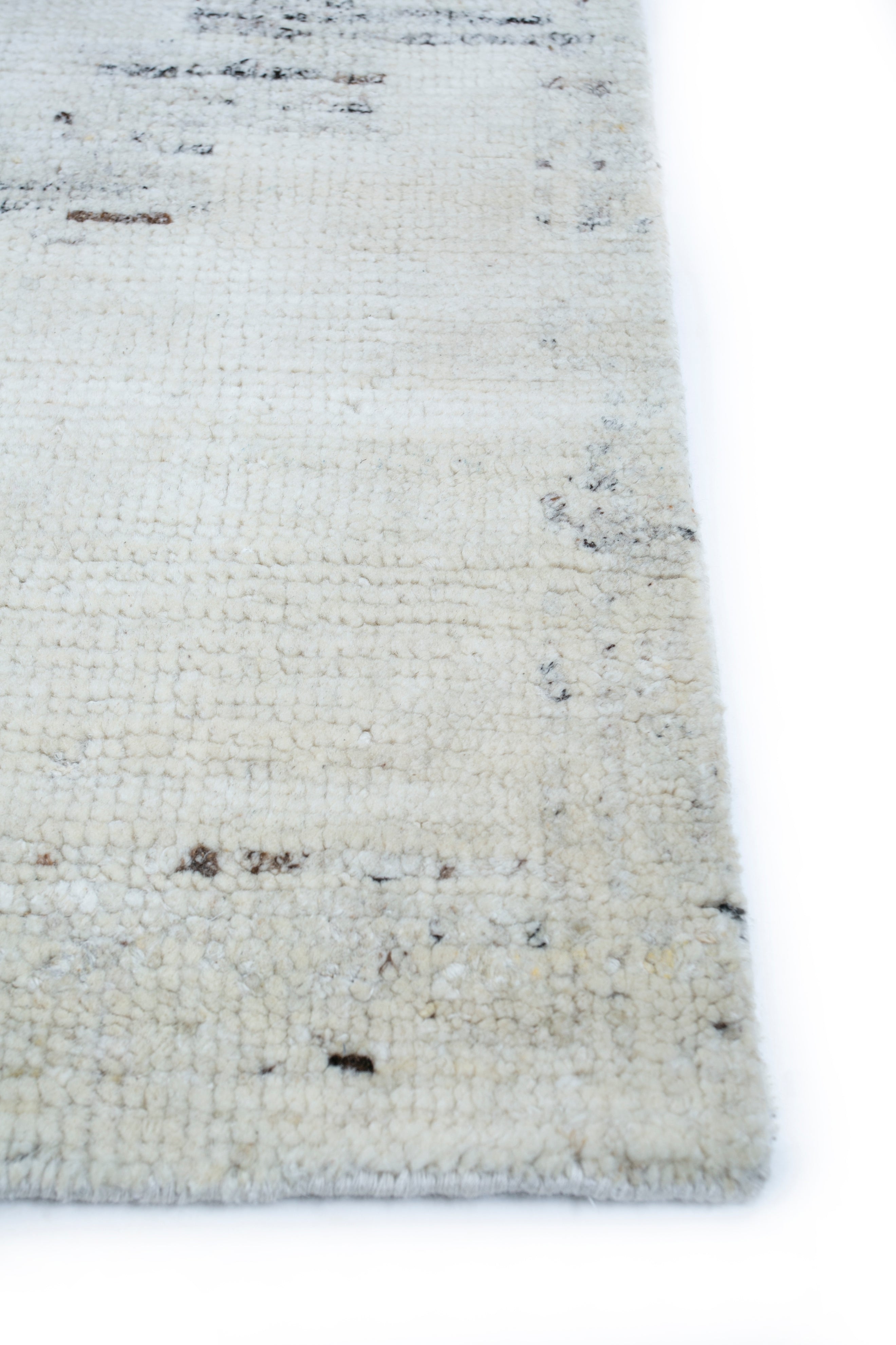 Carpet For Living room 8X10 Feet Ivory Wool Rectangle Moroccan And Tribal Rug