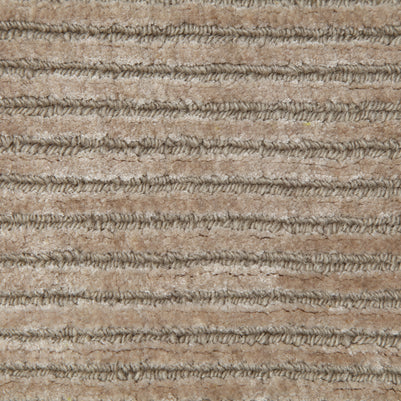 Carpet For Living room 4X6 Feet Ivory Wool & Viscose Rectangle Solid Rug