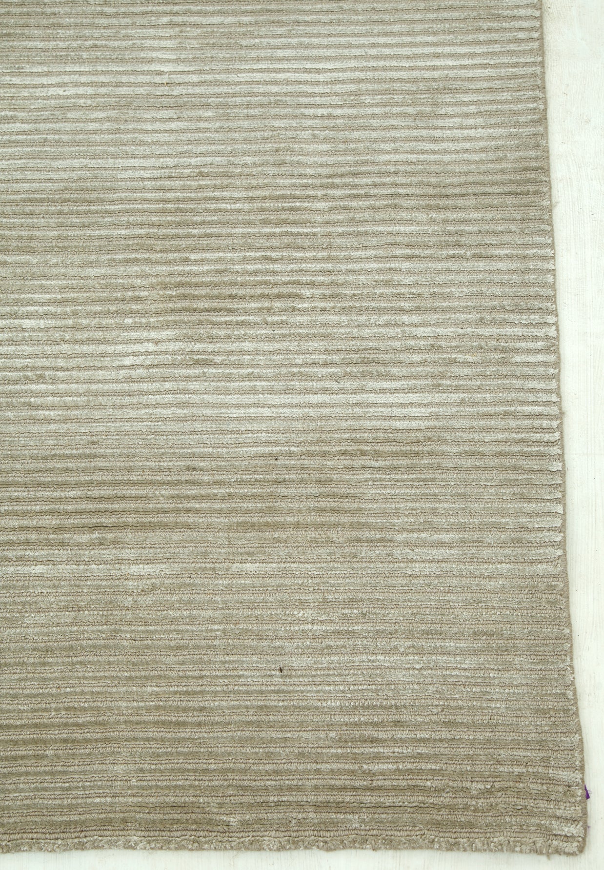 Carpet For Living room 4X6 Feet Ivory Wool & Viscose Rectangle Solid Rug