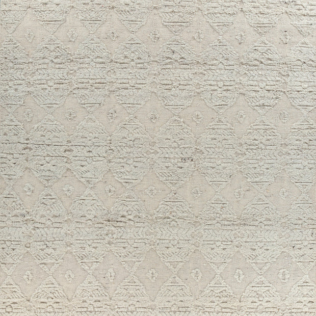 Carpet For Living room 6'6x9'10 Feet Grey and Black Wool Rectangle Moroccan and Tribal Rug