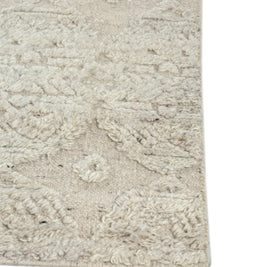 Carpet For Living room 6'6x9'10 Feet Grey and Black Wool Rectangle Moroccan and Tribal Rug