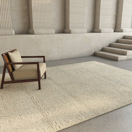 Carpet For Living room 8'8x11'4 Feet Grey and Black Wool Rectangle Moroccan and Tribal Rug