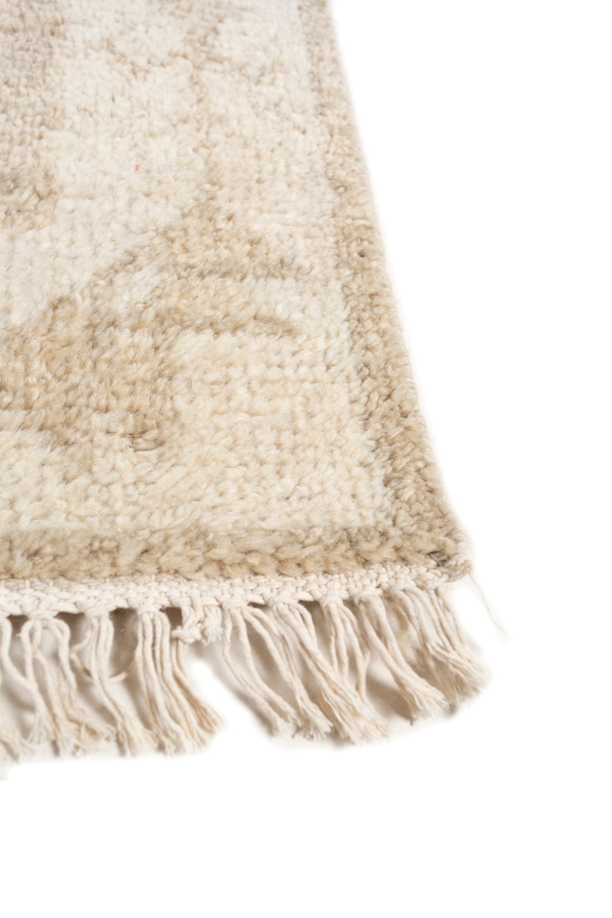 Carpet For Living room 8x10 Feet Ivory Wool Rectangle Moroccan and Tribal Rug