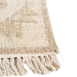 Carpet For Living room 8x10 Feet Ivory Wool Rectangle Moroccan and Tribal Rug