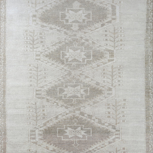 Carpet For Living room 8x10 Feet Ivory Wool Rectangle Moroccan and Tribal Rug