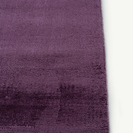 Carpet For Living room 5x7 Feet Pink and Purple Viscose Rectangle Solid Rug