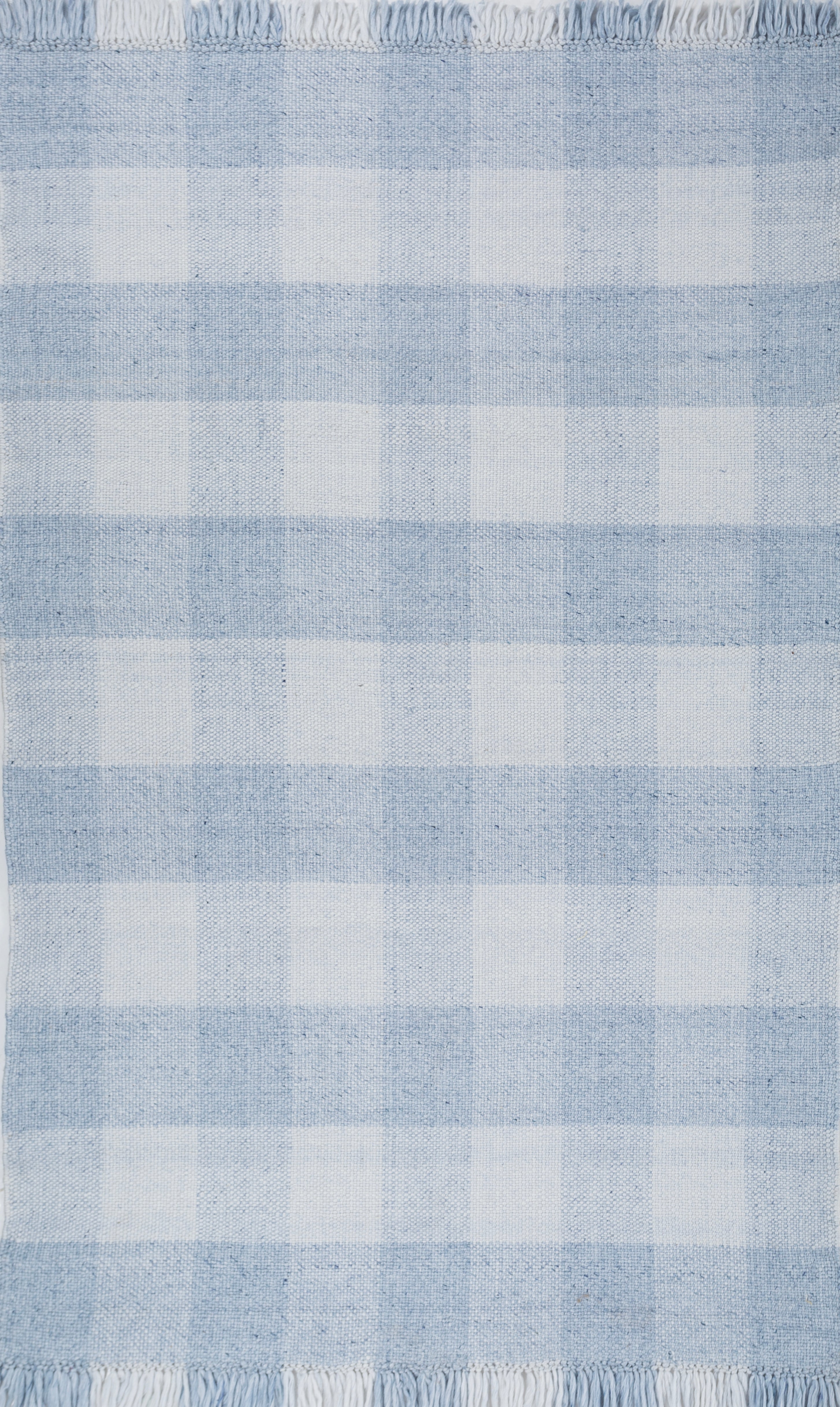 Carpet For Living room 4X6 Feet Blue Polyester Rectangle Geometric And Stripes Rug