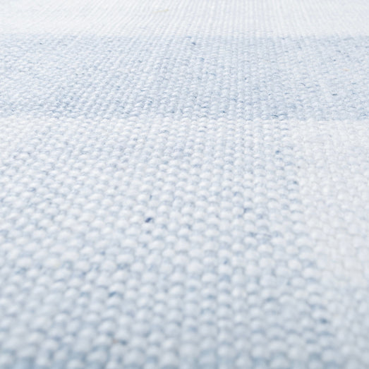 Carpet For Living room 4X6 Feet Blue Polyester Rectangle Geometric And Stripes Rug