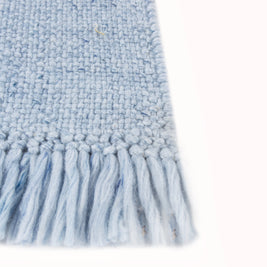 Carpet For Living room 4X6 Feet Blue Polyester Rectangle Geometric And Stripes Rug