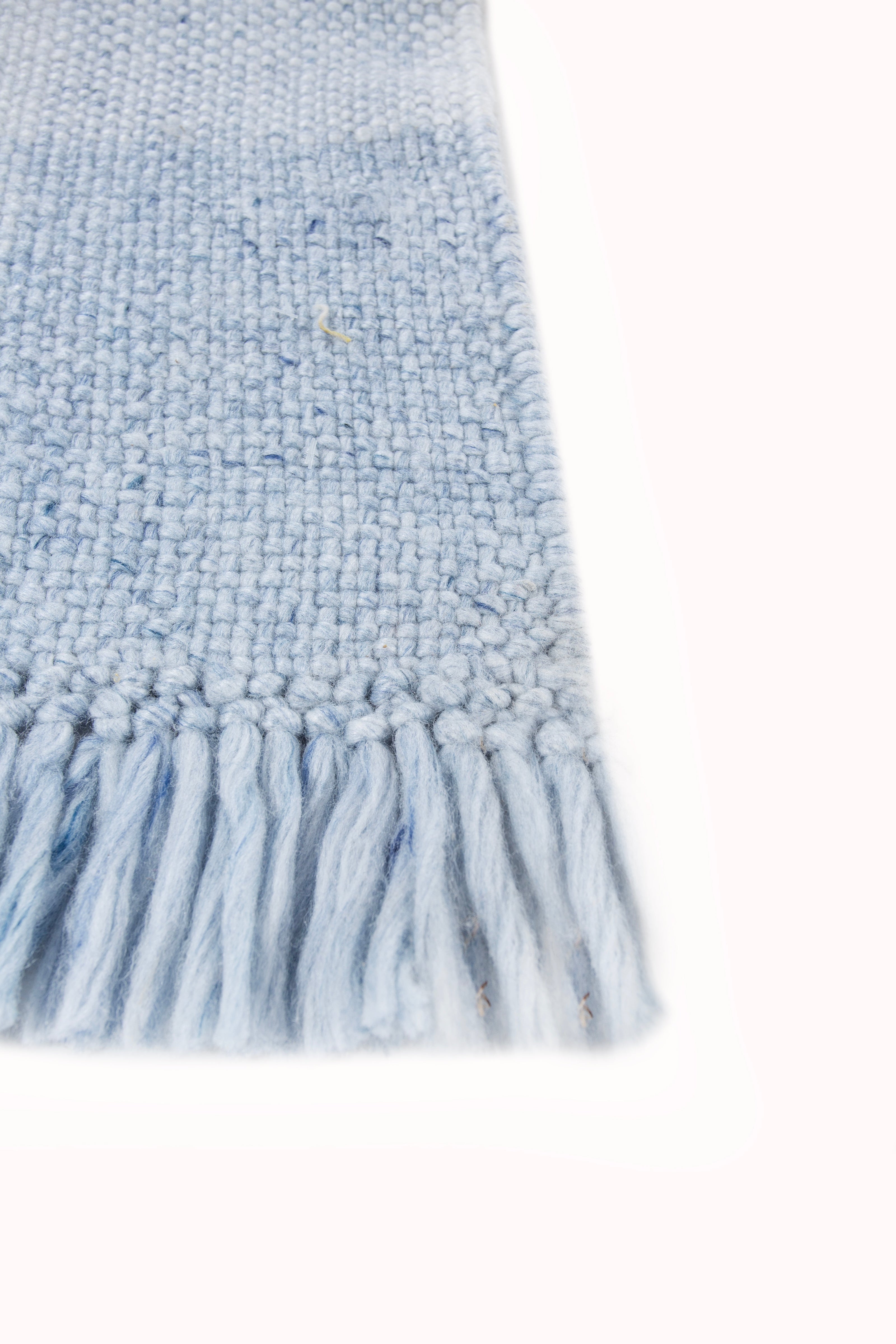 Carpet For Living room 4X6 Feet Blue Polyester Rectangle Geometric And Stripes Rug