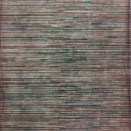 Carpet For Living room 6x9 Feet Beige and Brown Wool and Viscose Rectangle Geometric and Stripes Rug