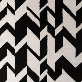 Carpet For Living room 4'11x7'10 Feet Ivory Wool Rectangle Abstract Rug