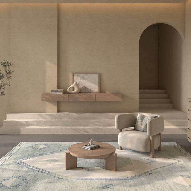 Carpet For Living room 8x10 Feet Ivory Wool Rectangle Moroccan and Tribal Rug