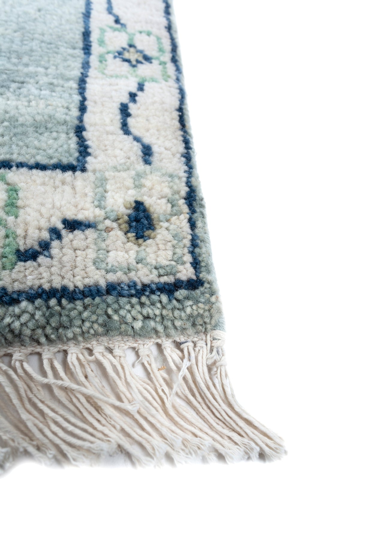 Carpet For Living room 8x10 Feet Ivory Wool Rectangle Moroccan and Tribal Rug