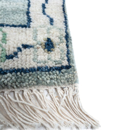 Carpet For Living room 8x10 Feet Ivory Wool Rectangle Moroccan and Tribal Rug