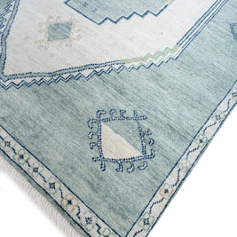 Carpet For Living room 8x10 Feet Ivory Wool Rectangle Moroccan and Tribal Rug