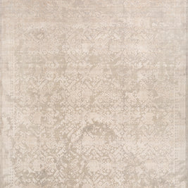 Carpet For Living room 5'6x8 Feet Blue Wool and Bamboo Silk Rectangle Abstract Rug