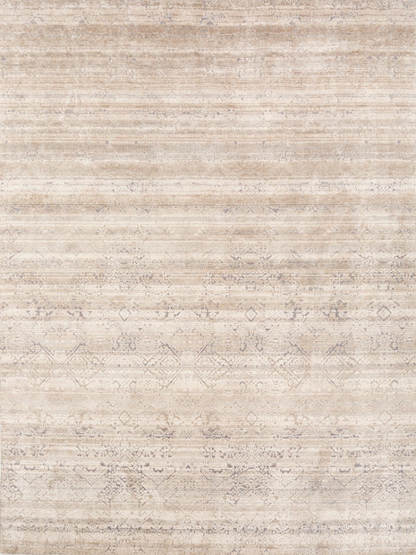 Carpet For Living room 5'6x8 Feet Blue Wool and Bamboo Silk Rectangle Vintage and Distressed Rug