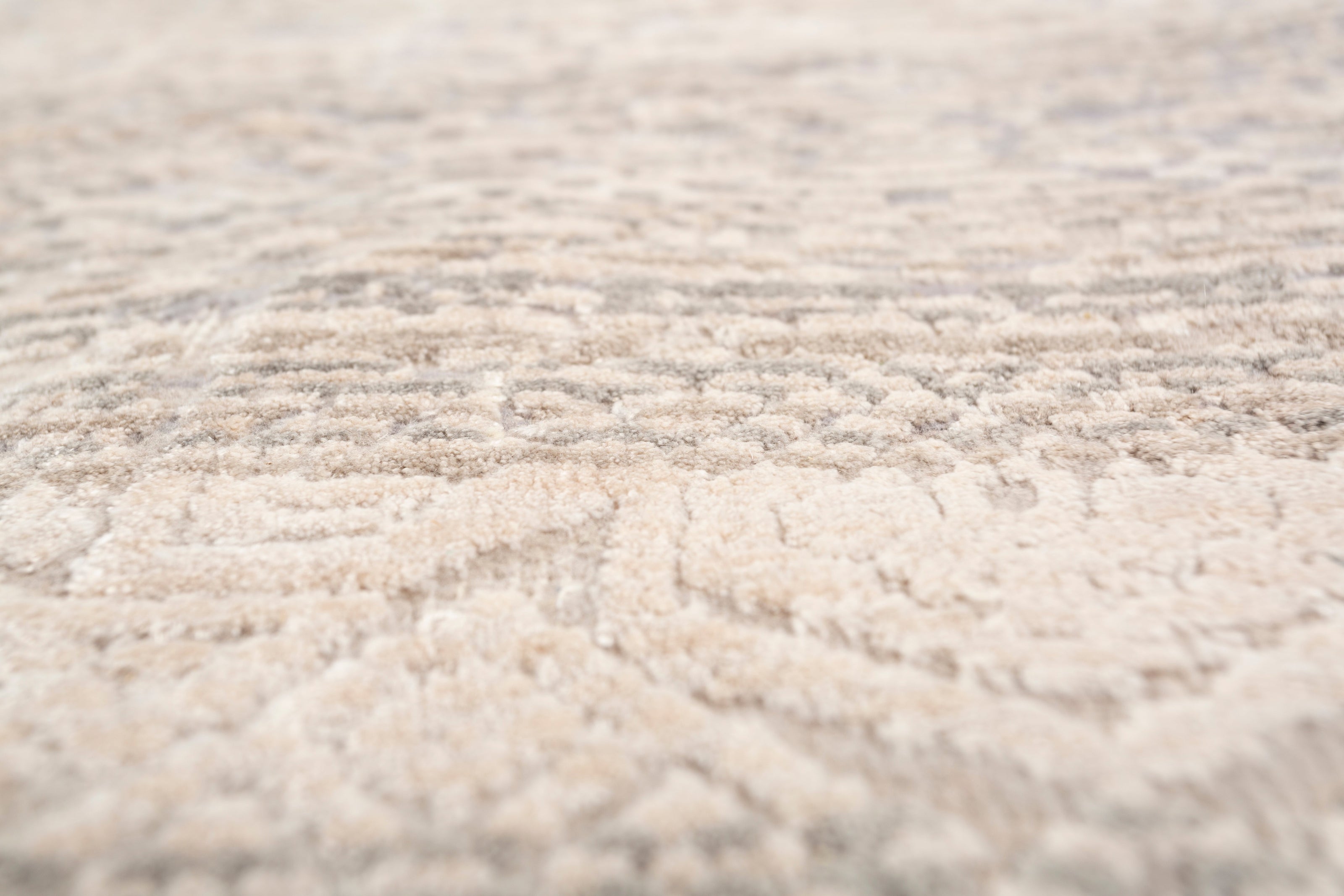 Carpet For Living room 5'6x8 Feet Blue Wool and Bamboo Silk Rectangle Vintage and Distressed Rug