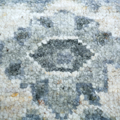 Carpet For Living room 4x6 Feet Blue Wool Rectangle Vintage and Distressed Rug