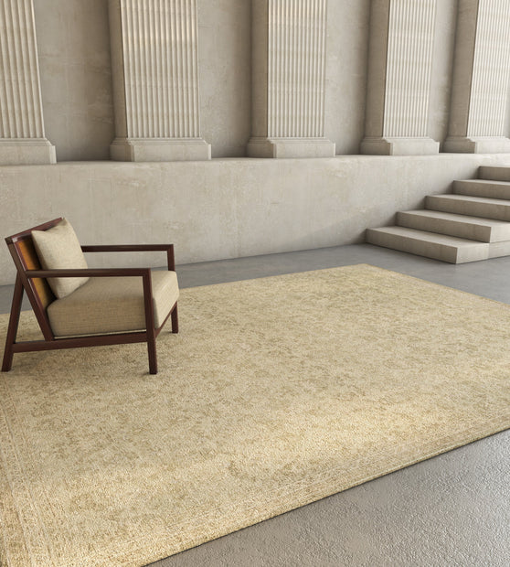 Carpet For Living room 8x10 Feet Blue Wool Rectangle Vintage and Distressed Rug