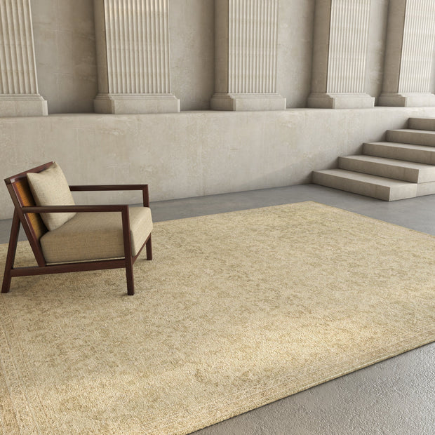 Carpet For Living room 8x10 Feet Blue Wool Rectangle Vintage and Distressed Rug