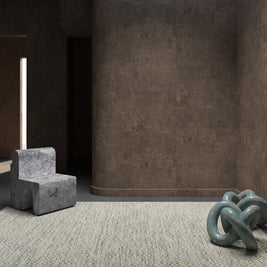 Carpet For Living room 6x9 Feet Grey and Black Wool and Viscose Rectangle Abstract Rug