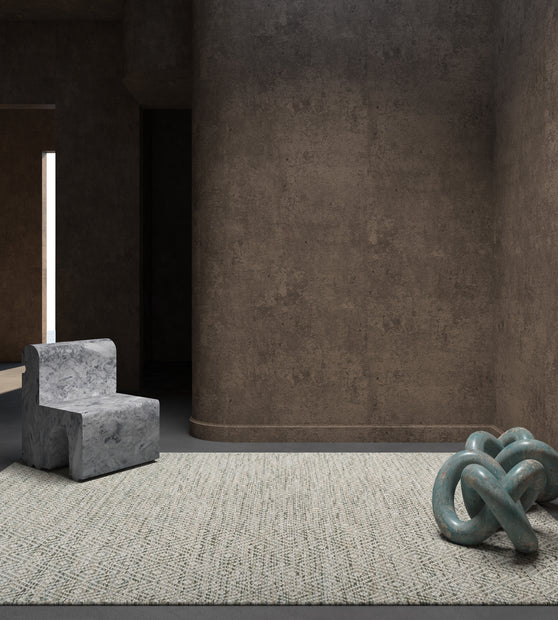 Carpet For Living room 6x9 Feet Grey and Black Wool and Viscose Rectangle Abstract Rug