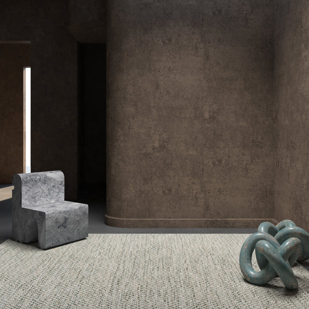 Carpet For Living room 6x9 Feet Grey and Black Wool and Viscose Rectangle Abstract Rug