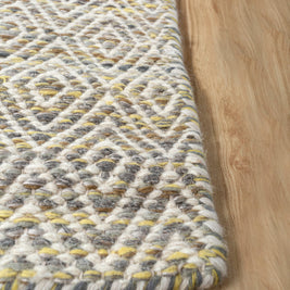 Carpet For Living room 6x9 Feet Red and Orange Wool and Viscose Rectangle Abstract Rug